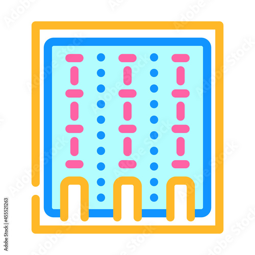 swimming pool color icon vector. swimming pool sign. isolated symbol illustration