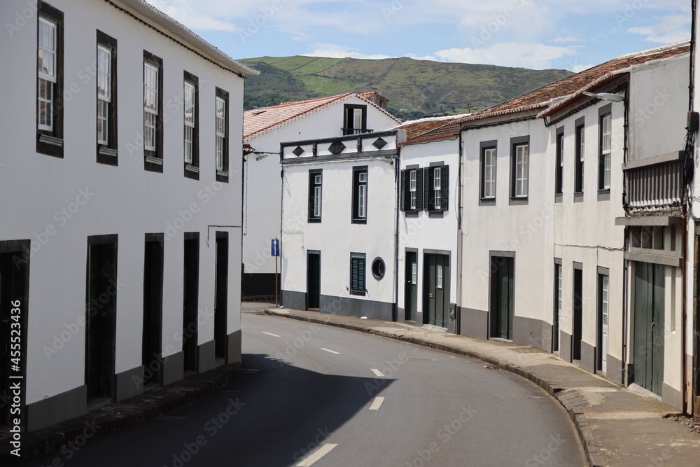 The white palaces of Santa Cruz, Graciosa Island, Azores