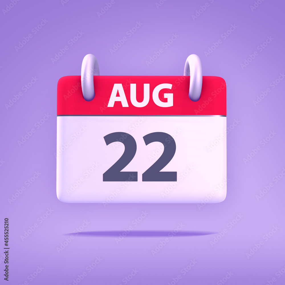 3D Calendar - August 22nd 3D Calendar - August 22nd