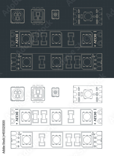 LED strip light blueprints