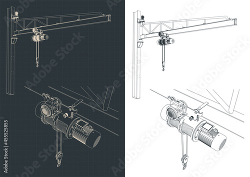 Jib crane outline