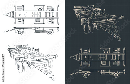 Container trailer blueprints