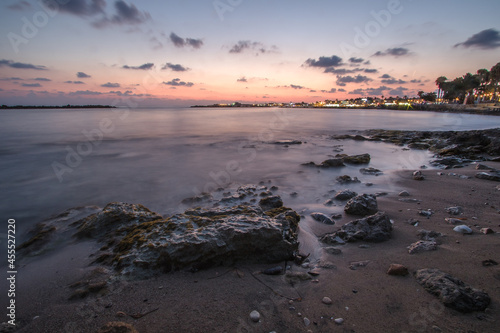 Evening photography with the natural and urban landscape of Cyprus