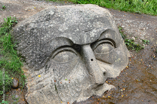 the stone head is unknown when and by whom it was created