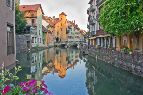 Annecy in Alps, Old city canal view, France, Europe