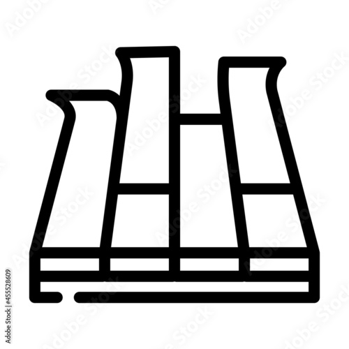 modular pva cover floor line icon vector. modular pva cover floor sign. isolated contour symbol black illustration