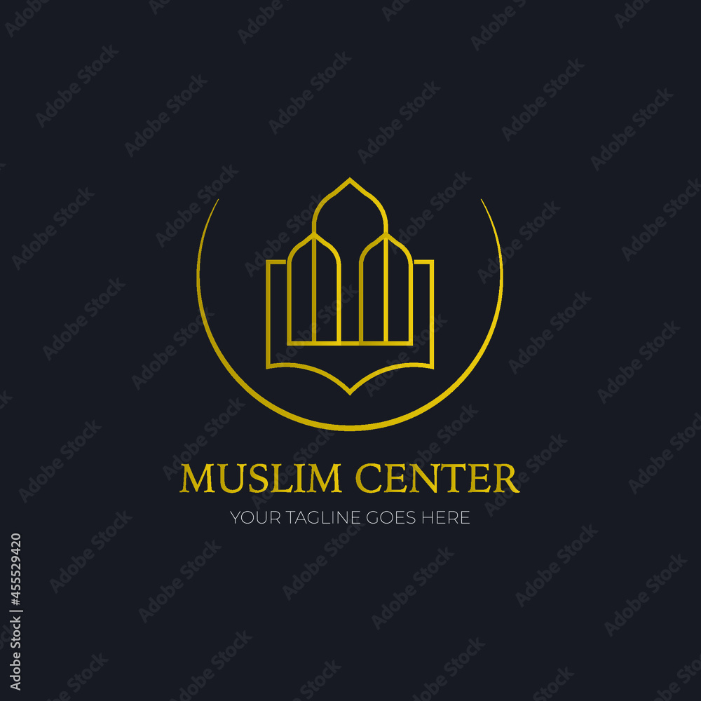 A logo for moslem company, organization or human resources. 