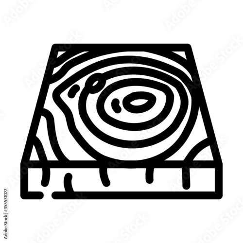 wooden floor line icon vector. wooden floor sign. isolated contour symbol black illustration