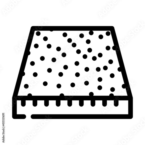 carpet floor line icon vector. carpet floor sign. isolated contour symbol black illustration