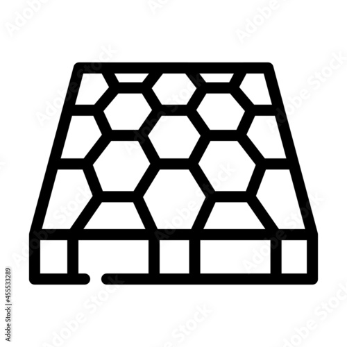 sport ground floor layer line icon vector. sport ground floor layer sign. isolated contour symbol black illustration