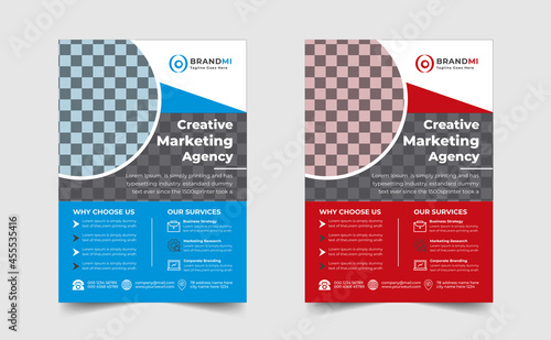 Modern Creative Corporate Business Flyer Template.