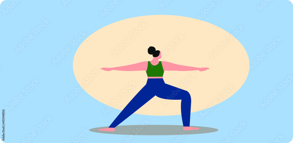 2d illustration people yoga concept
2d illustration people yoga concept