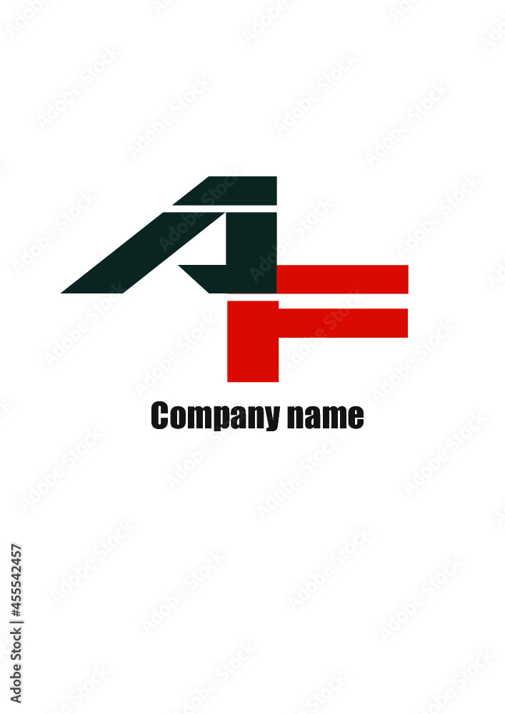 AF,FA,A,F abstract logo letters monograms. AF,FA,A,F abstract logo letters monograms.