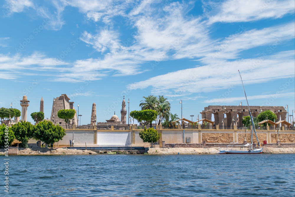 Karnak temple, view from river Nile