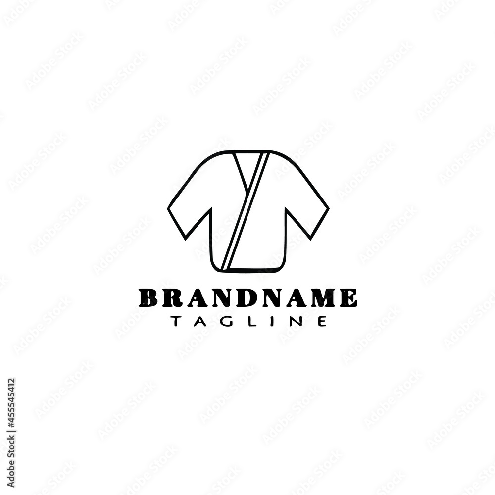karate clothes kimono logo black isolated illustration karate clothes kimono logo black isolated illustration