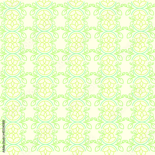 Floral seamless pattern design. Flowers and leaves.. Color vector background. Summer and spring print