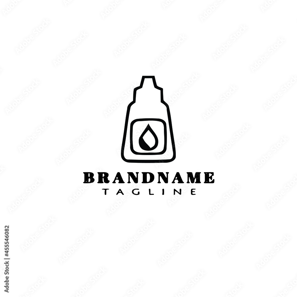 eye drop bottle logo cartoon icon design template black isolated vector illustration eye drop bottle logo cartoon icon design template black isolated vector illustration
