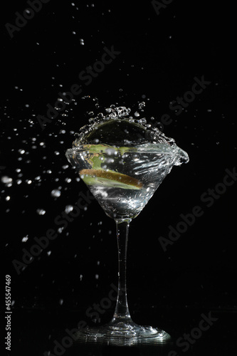 glass of water with splash