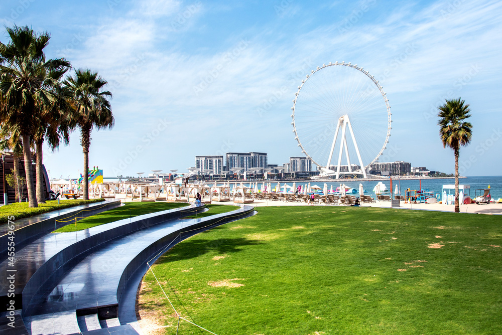famous Jumeirah Beach in Dubai, UAE.