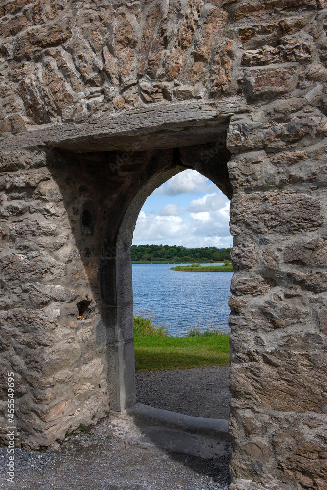 Ross castle Killarney Ireland. Window