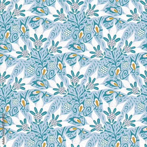Fancy white flowering climbing vine with berries, accented leaves and curves. Fun, gender-neutral colors are sure to spark joy for whatever project they are used: decor, printed or digital realm items