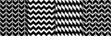 Geometric and stripe boho seamless patterns set