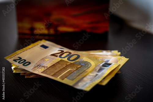 Euro Geld Scheine Bargeld 200 Euro Scheine