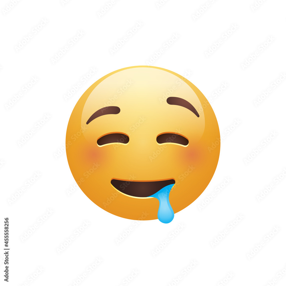 Fototapeta premium Drooling Smiley Face