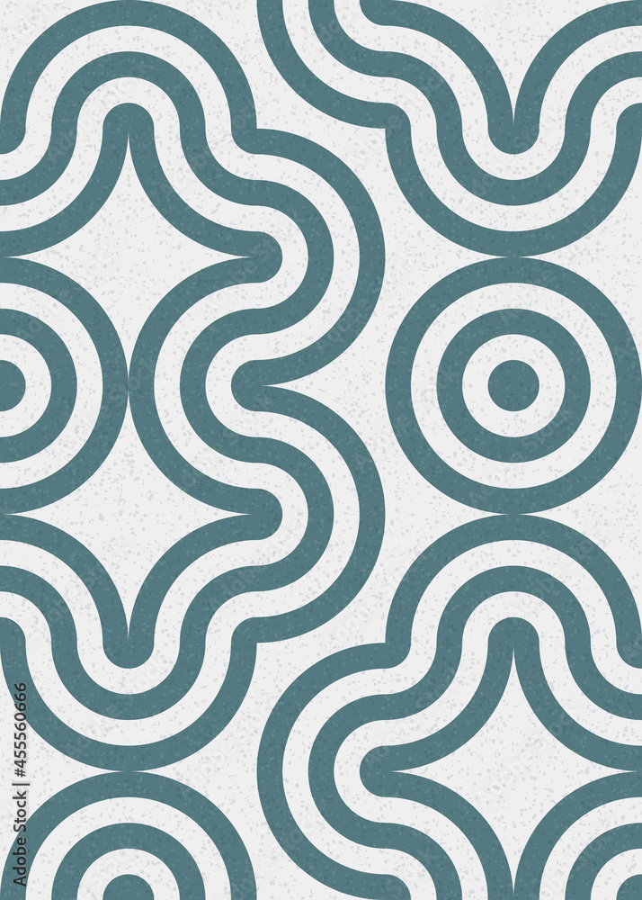 Fototapeta premium Abstract Geometric Pattern generative computational art illustration