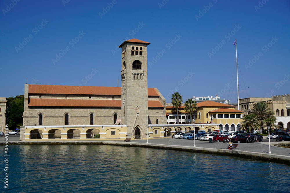 old harbor of rhodes town