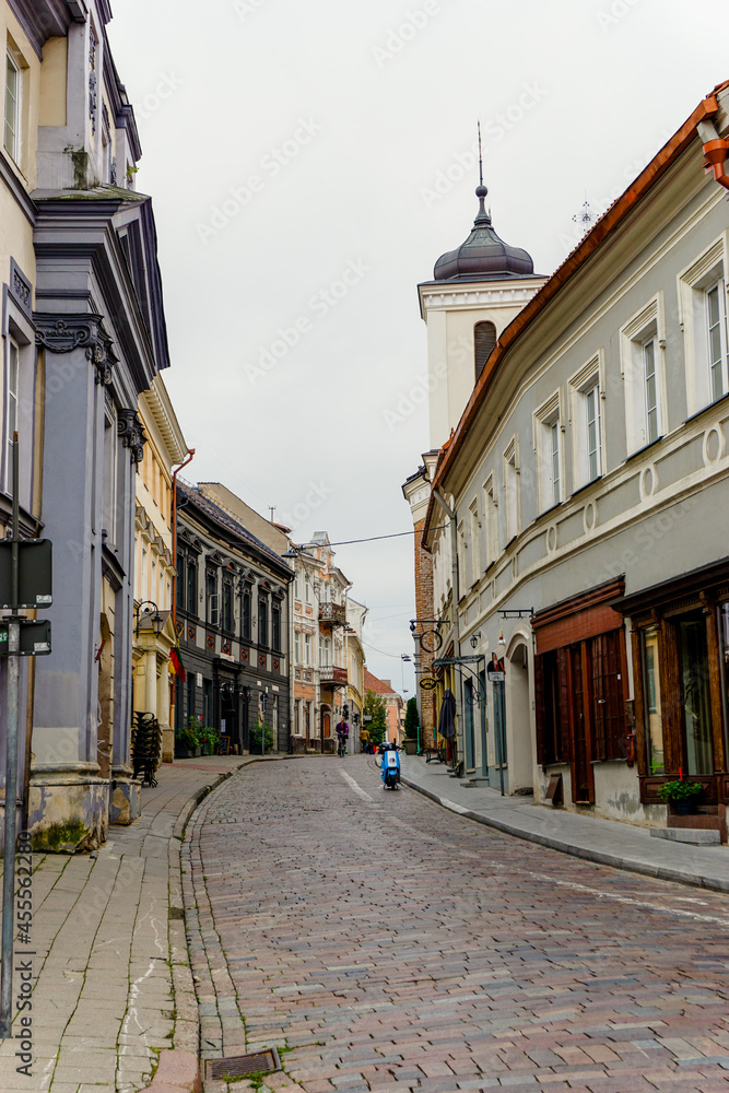the historic city center of Old Town Vilnius
