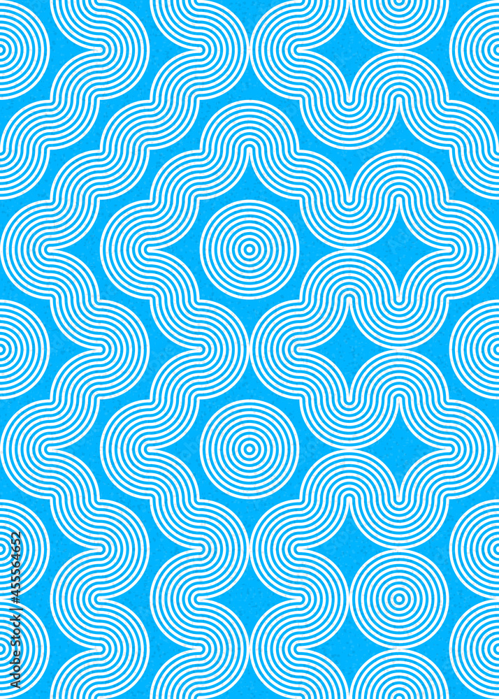 Fototapeta premium Abstract Geometric Pattern generative computational art illustration
