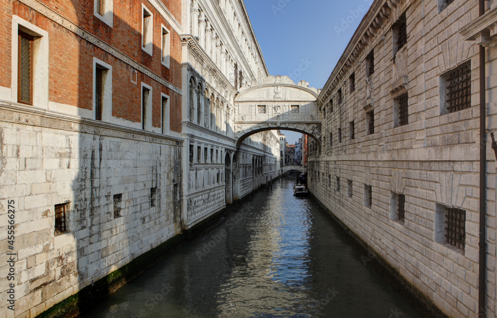 Traditional Bridge of Sighs, Venice, Italy