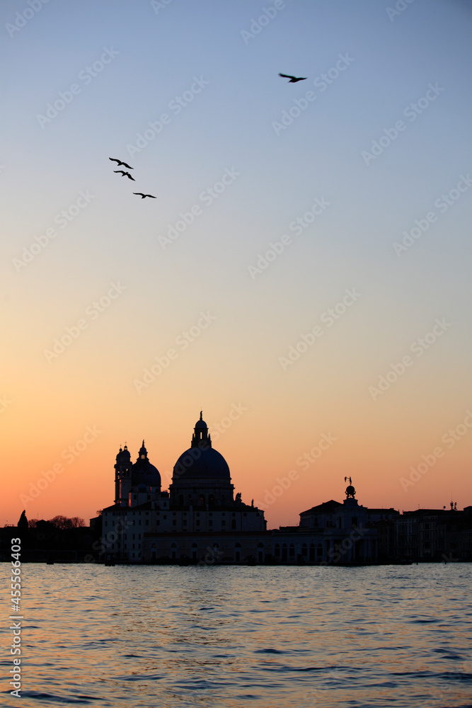 The Basilica of Santa Maria della Salute in Venice, Italy
