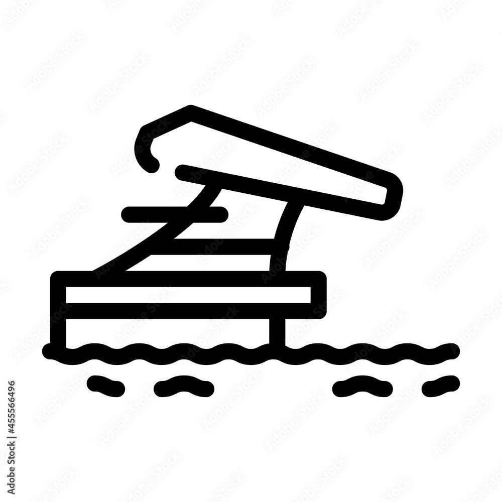 swimming water sport line icon vector. swimming water sport sign. isolated contour symbol black illustration swimming water sport line icon vector. swimming water sport sign. isolated contour symbol black illustration