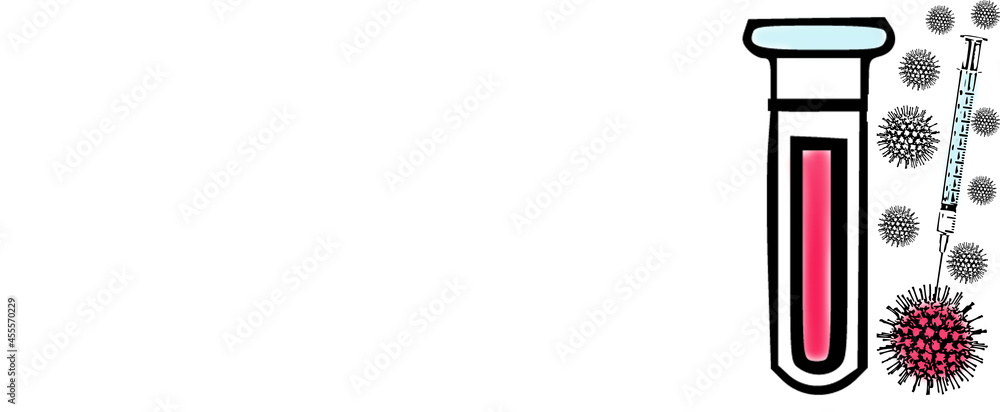 PCR test - Medical background - Covid-19 test. PCR test - Medical background - Covid-19 test.