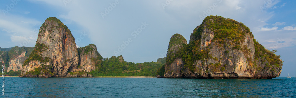 Beautiful view on Railay beach in Thailand.