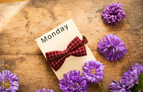 flowers on wooden background  Father day. Happy love concept. 