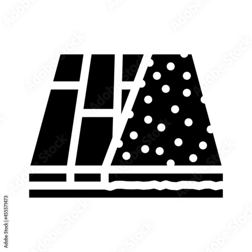 various materials floor glyph icon vector. various materials floor sign. isolated contour symbol black illustration