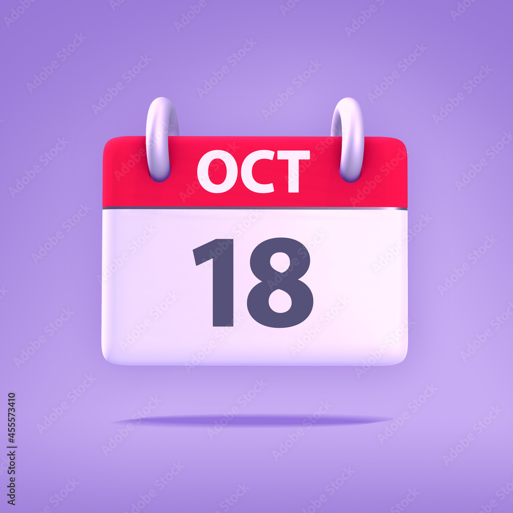 3D Calendar - October 18th 3D Calendar - October 18th