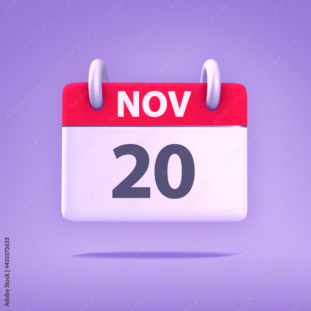 3D Calendar - November 20th 3D Calendar - November 20th
