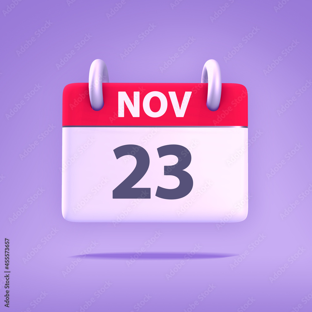 3D Calendar - November 23rd 3D Calendar - November 23rd