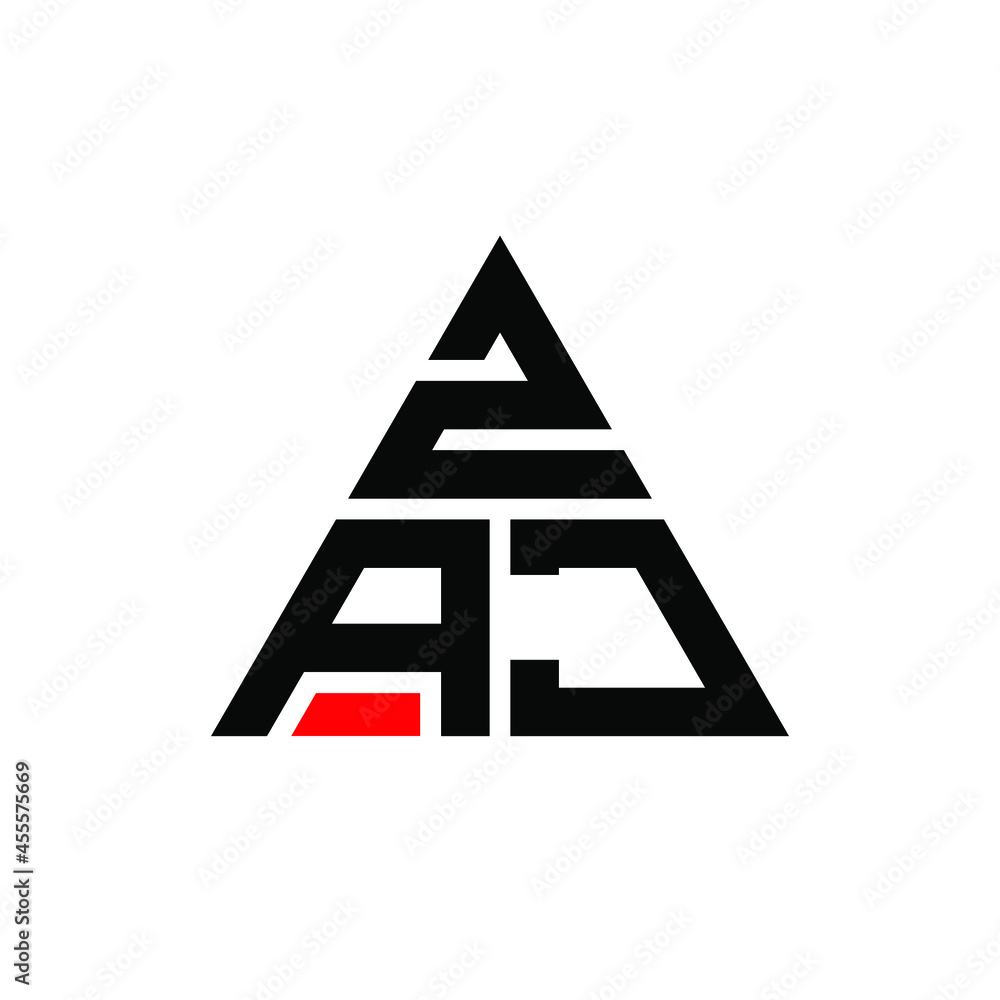 ZAJ triangle letter logo design with triangle shape. ZAJ triangle logo design monogram. ZAJ triangle vector logo template with red color. ZAJ triangular logo Simple, Elegant, and Luxurious Logo. ZAJ ZAJ triangle letter logo design with triangle shape. ZAJ triangle logo design monogram. ZAJ triangle vector logo template with red color. ZAJ triangular logo Simple, Elegant, and Luxurious Logo. ZAJ
