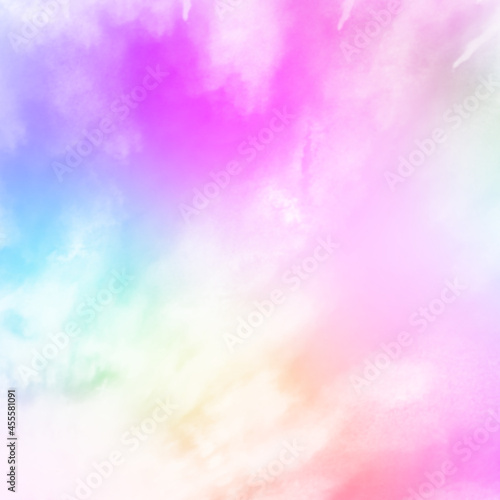Tye Dye colorful white background. Watercolor paint background.