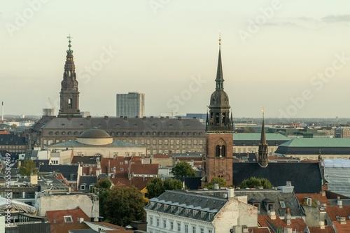 Copenhagen  Denmark. September 26  2019  View of the city s architecture and colorful facades.