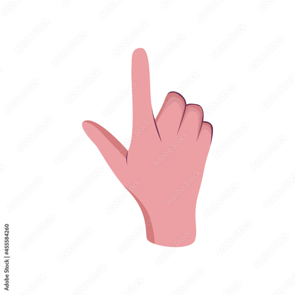 Isolated hand doing sign language Vector illustration Isolated hand doing sign language Vector illustration