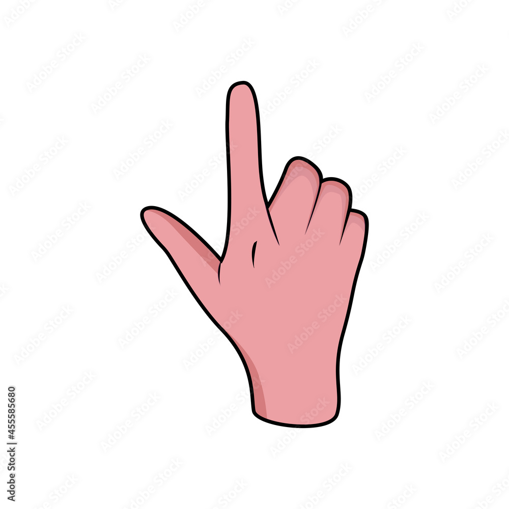 Isolated hand doing sign language Vector illustration Isolated hand doing sign language Vector illustration