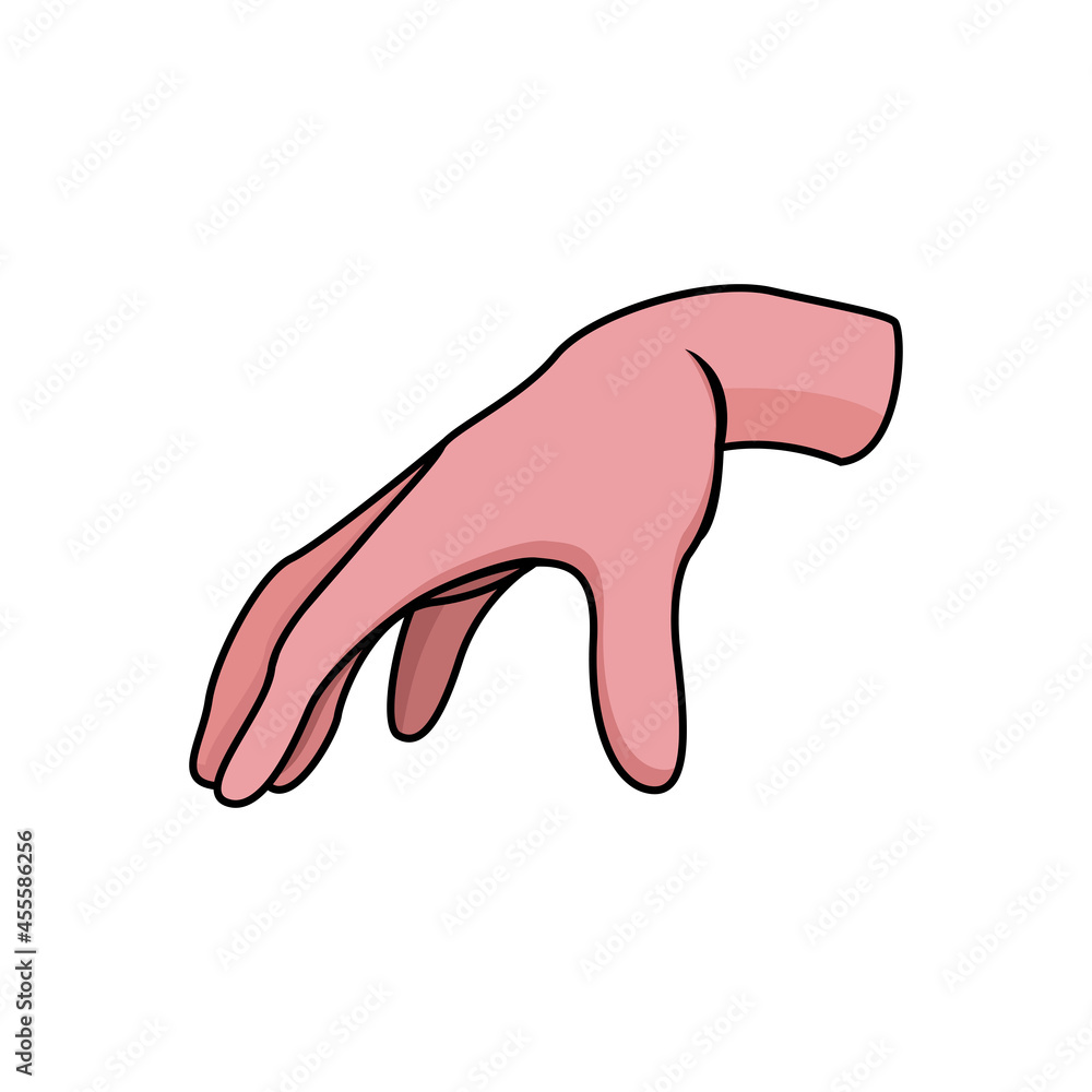 Isolated hand doing sign language Vector illustration Isolated hand doing sign language Vector illustration