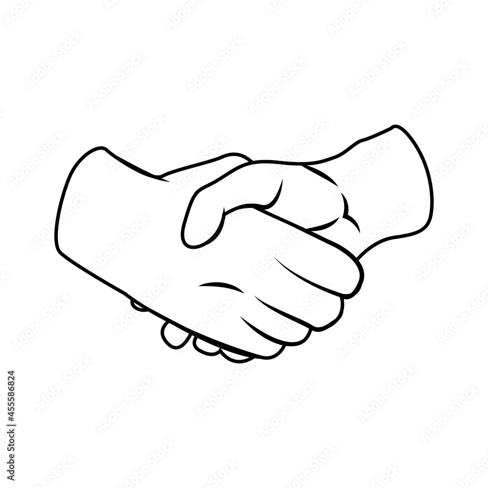 Pair of hands doing sign language Vector illustration Pair of hands doing sign language Vector illustration