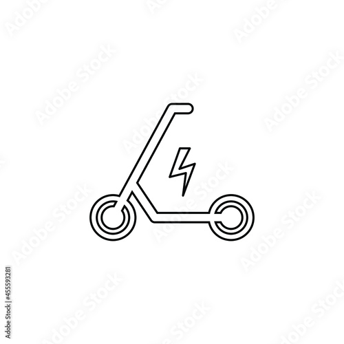 Electric  scooter icon - vector